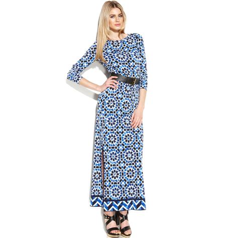 long maxi dresses michael kors|michael kors half sleeve dress.